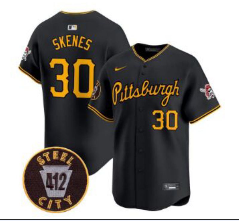 Men Pittsburgh Pirates #30 Skenes Black 2026 Nike Game MLB Jersey 001->pittsburgh pirates->MLB Jersey